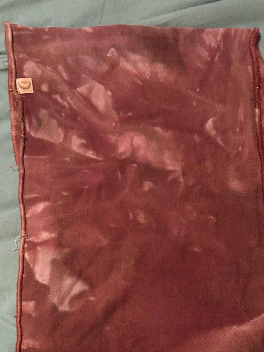 SINEW MOON PEGGY O WRAP SCARF NURSING COVER RUBY BROWN HEMP BAMBOO FLEECE EUC